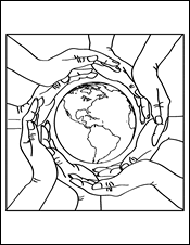 The earth and many hands