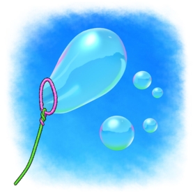 Blowing bubbles for science