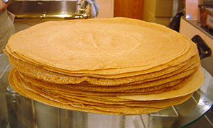 Stack of crepes
