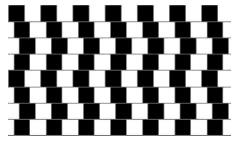 Are the horizontal lines parallel, or do they slope?