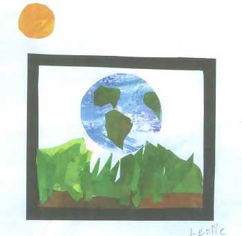 Earth pictured as a terrarium