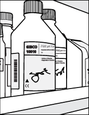 Coloring Book Page - A Drawing of Lab Materials Ready to Color-In