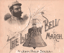 Liberty Bell March sheet music poster