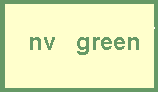 N and V next to the word green