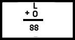An L plus an O over a total line, with ss underneath