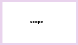 the word scope is written in very small letters