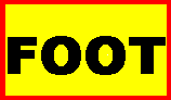 F O O T in very large letters