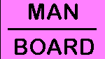 board written under man