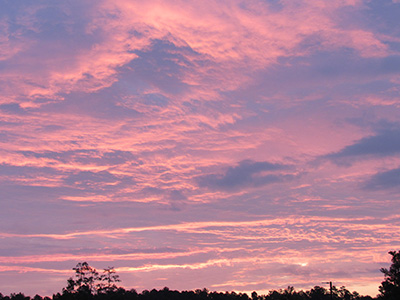 Red sky at night