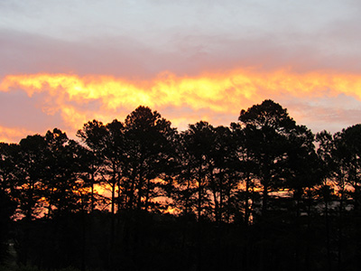 Red sky in morning