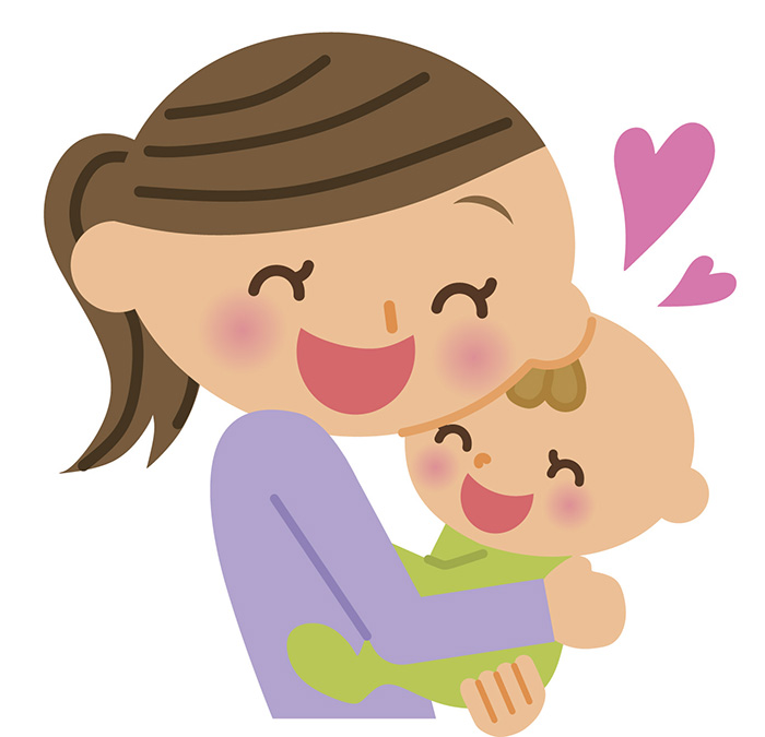 Loving Parent hugging child