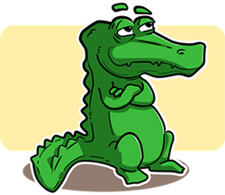 Cartoon gator