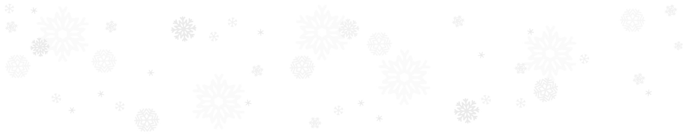 Grey snowflakes on a white background