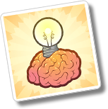 brain lightning a bulb