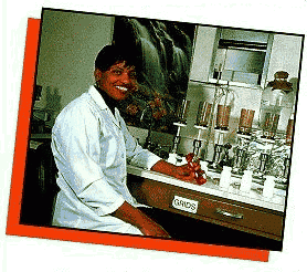 Ms. Linda Holman in her lab